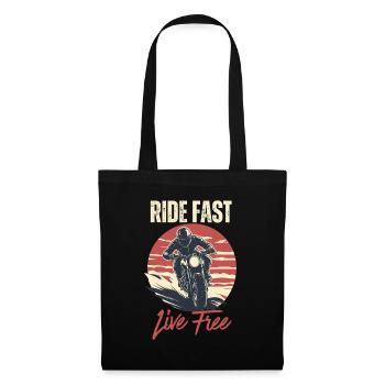Ride Fast Live Free Moto Graphic - Sac en tissu - noir - Devant