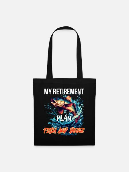 My Retirement Plan: Fish and Beer - Tote Bag - black