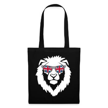 Lion du Royaume-Uni blanc - Sac en tissu - noir - Devant