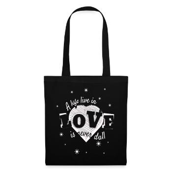 life in love - Tote Bag - black - Front