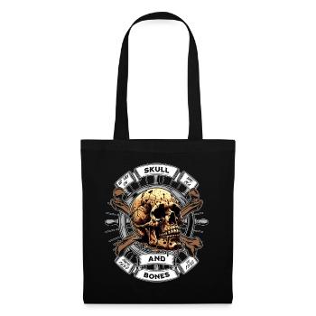 Skull and Bones Pirat - Stoffbeutel - Schwarz - Vorne