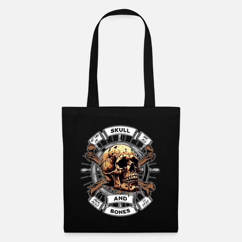 Skull and Bones Pirat - Stoffbeutel - Schwarz