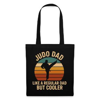 Judo-Papa wie ein normaler Papa, aber cooler - Stoffbeutel - Schwarz - Vorne