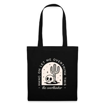 Overthinker funny overthinking dark humor witchy - Tote Bag - black - Front