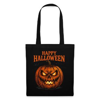 Spooky Pumpkin Happy Halloween Shirt - Tote Bag - black - Front
