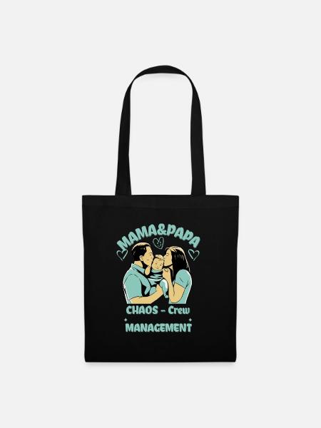 MUM & DAD CHAOS CREW - Tote Bag - black