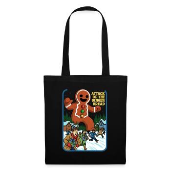 Attaque du pain d’épices - Sac en tissu - noir - Devant