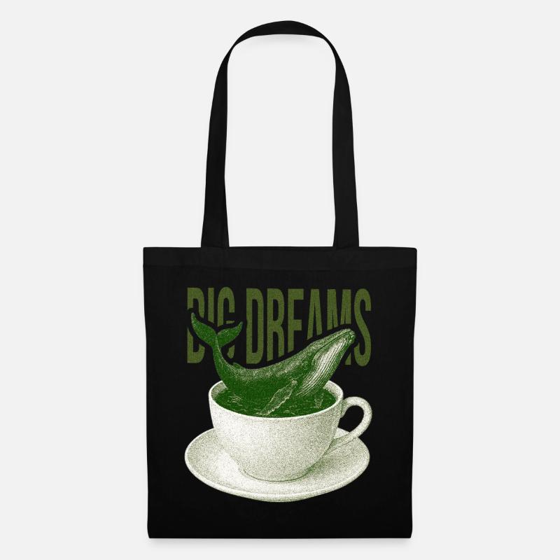 Dreams Tide Cup - Tote Bag - black