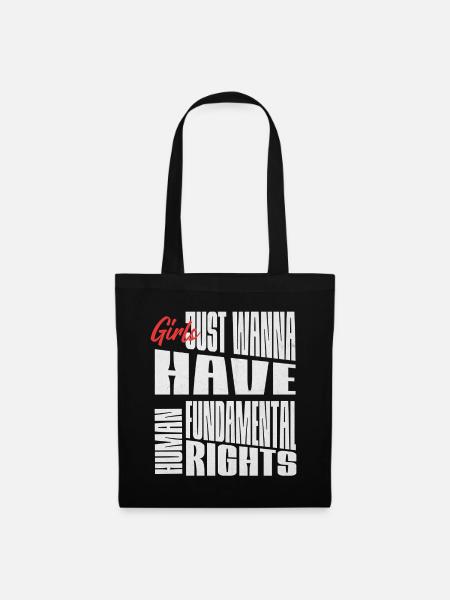 Fundamentale Frauenrechte Shirt - Stoffbeutel - Schwarz
