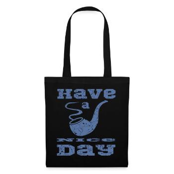 Siffle avec la phrase - Sac en tissu - noir - Devant