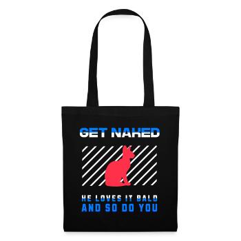 Get Naked Sphynx Cat - Sac en tissu - noir - Devant