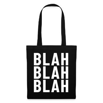 blah blah blah - Tote Bag - black - Front