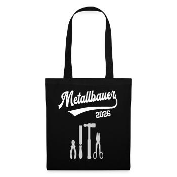 Metalworker 2026 Apprenticeship Profession Metal Construction Trainee - Tote Bag - black - Front
