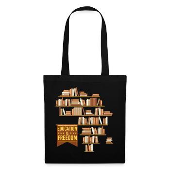 Education Is Freedom – Black History Pride - Tote Bag - black - Front