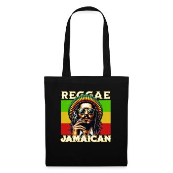 Reggae Jamaican Rasta Style with Cool Dreadlock Fig - Tote Bag - black - Front