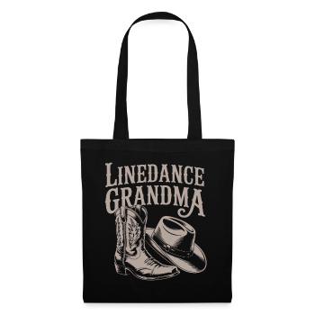 Line Dance Granny Western Look - Tote Bag - black - Front