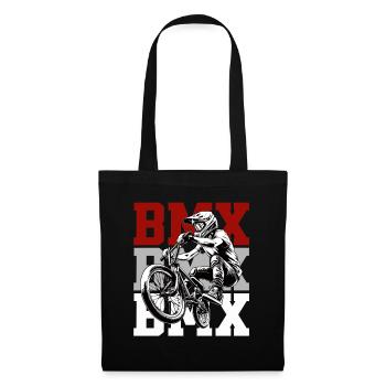 BMX Rider Jump Action Design - Stoffbeutel - Schwarz - Vorne