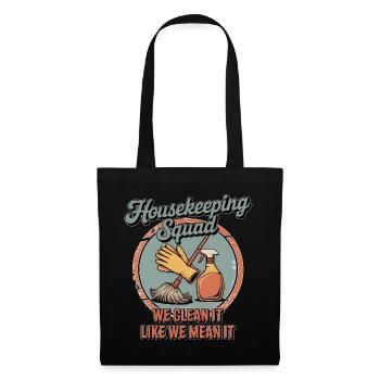 Funny Cleaning Design - Tote Bag - black - Front