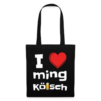 I lev ming Kölsch Carnival I love Kölsch - Tote Bag - black - Front