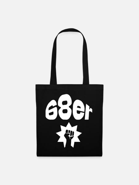 68er - Stoffbeutel - Schwarz
