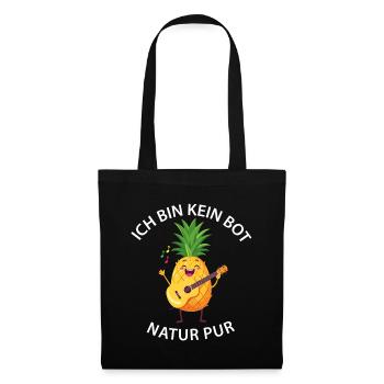 Pineapple Rocks Guitar - No Bot - Pure Nature - Tote Bag - black - Front
