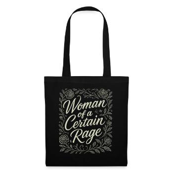 Woman of a Certain Rage Floral Roses Design - Tote Bag - black - Front
