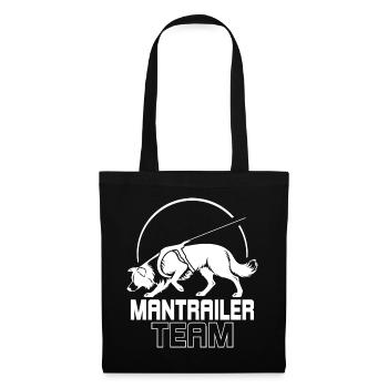 Équipe de Border Collie Mantrailer Chiens de Sport - Sac en tissu - noir - Devant