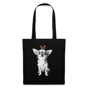 Chihuahua Butterfly Street Art Motif - Tote Bag - black - Front