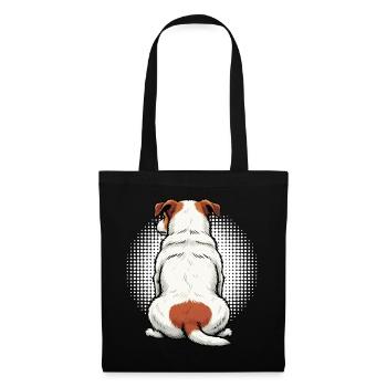Jack Russel terrier Jack russel Besitzer Jacky - Stoffbeutel - Schwarz - Vorne