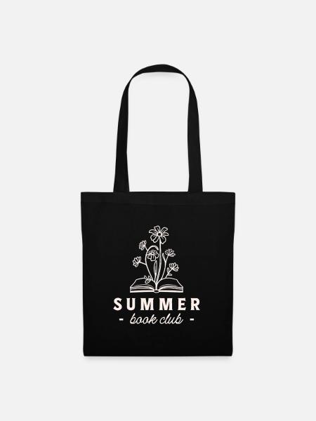 Sommer-Buchclub-Lesegruppe - Stoffbeutel - Schwarz