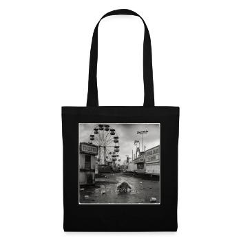 Abandoned Funfair Raccoon Retro Funfair Animal - Tote Bag - black - Front