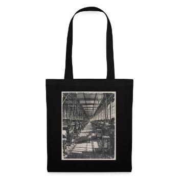 Lost Places Fox Retro Industry Animal Crime - Tote Bag - black - Front