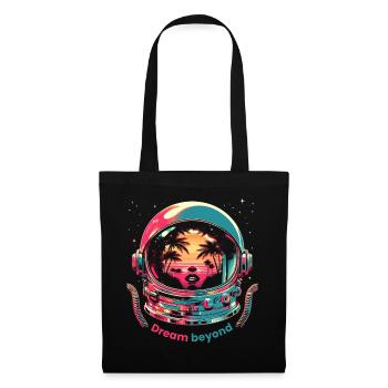 Kosmischer Träumer - Stoffbeutel - Schwarz - Vorne