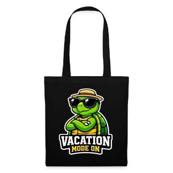 Cool Turtle Vacation Summer Saying Vacation - Tote Bag - black - Front