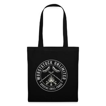 Wurststock Unlimited Grill Force - Stoffbeutel - Schwarz - Vorne