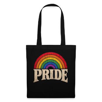 Pride Regenbogen Geschenk für LGBTQ Community - Stoffbeutel - Schwarz - Vorne