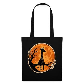 Giraffe with Full Moon Classic Halloween T-Shirt - Tote Bag - black - Front