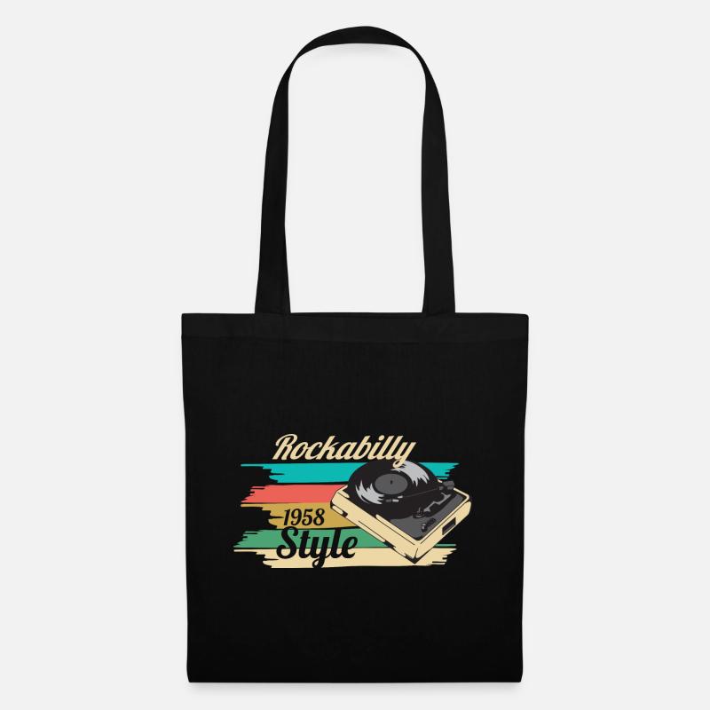 rockabilly - Sac en tissu - noir