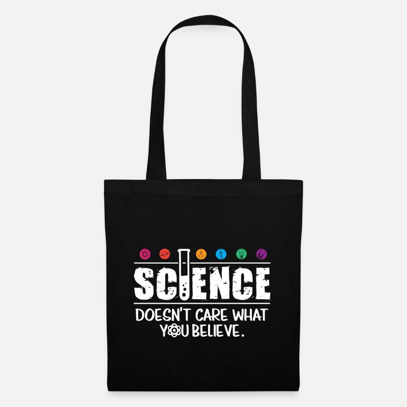 science doesn t care what you believe - Stoffbeutel - Schwarz