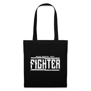 Arts martiaux mixtes « Fighter » - Sac en tissu - noir - Devant