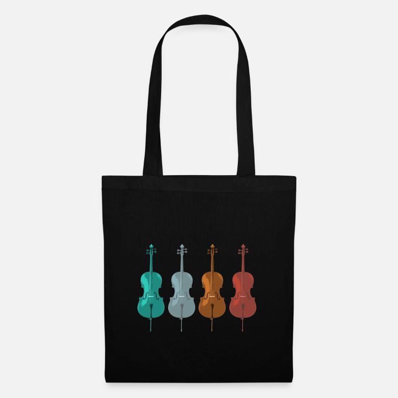 violoncelle - Sac en tissu - noir