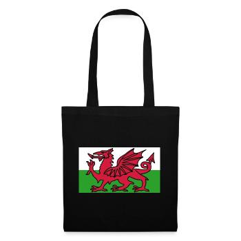 Welsh Flag - Flag of Wales - Tote Bag - black - Front