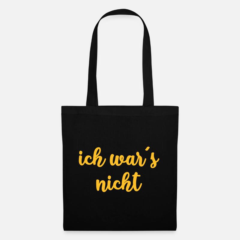 ich wars nicht - Stoffbeutel - Schwarz