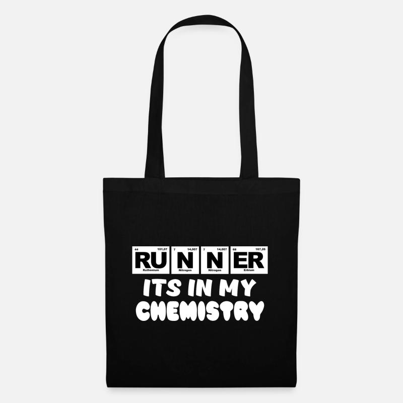 Runner it's in my Chemistry - Periodic Table - Stoffbeutel - Schwarz