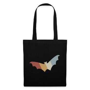 Bat Retro Style Vintage - Tote Bag - black - Front