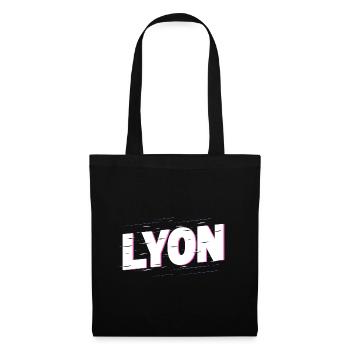Lyon Frankreich Stadt Schrift Heimat Liebe - Stoffbeutel - Schwarz - Vorne