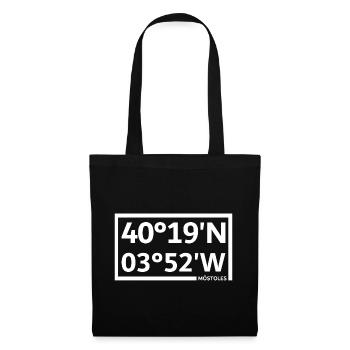 Móstoles coordinates - Tote Bag - black - Front