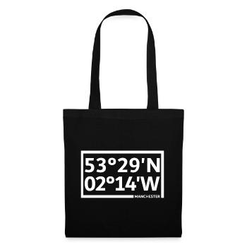 Manchester Coordinates - Tote Bag - black - Front