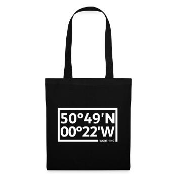 Worthing Coordinates - Tote Bag - black - Front