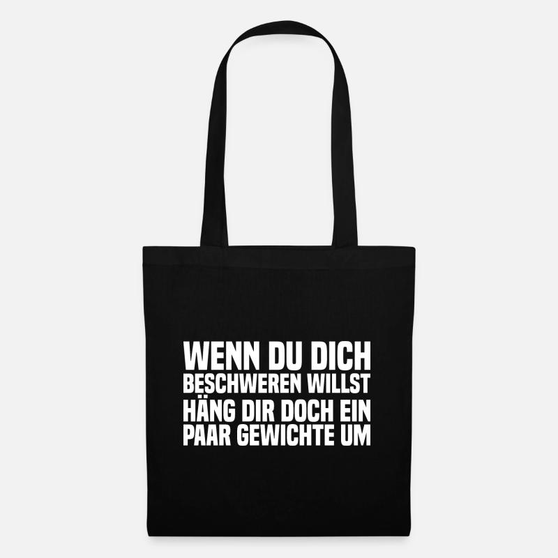 Wenn Du Dich Beschweren Willst - Lustiger Spruch - Stoffbeutel - Schwarz